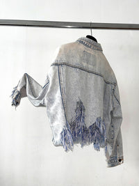 Beaded Jeans Jacket-Lou de Bètoly-APOC STORE