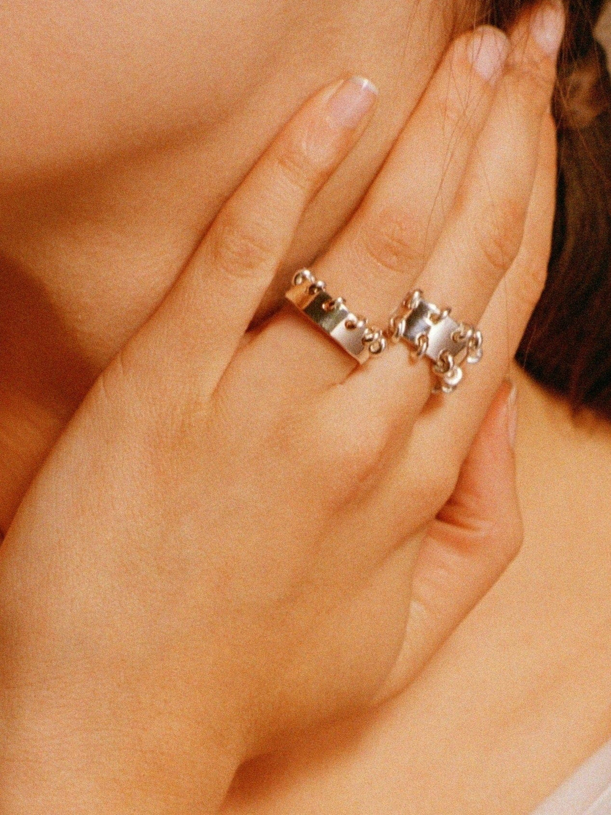 Pierced Narrow Ring-Zohra Rahman-APOC STORE