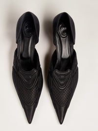 VCRN D'ORSAY PUMPS BLACK-Invasive Modification-APOC STORE