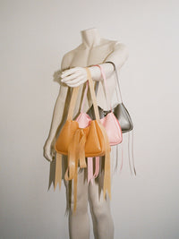 Latex Bow Bag Silver-Soft Skin Latex-APOC STORE