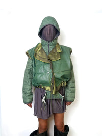 DISTRESSED GREEN JACKET-Puer Parasitus-APOC STORE