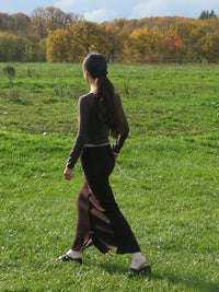 Kali skirt brown-ATH-APOC STORE