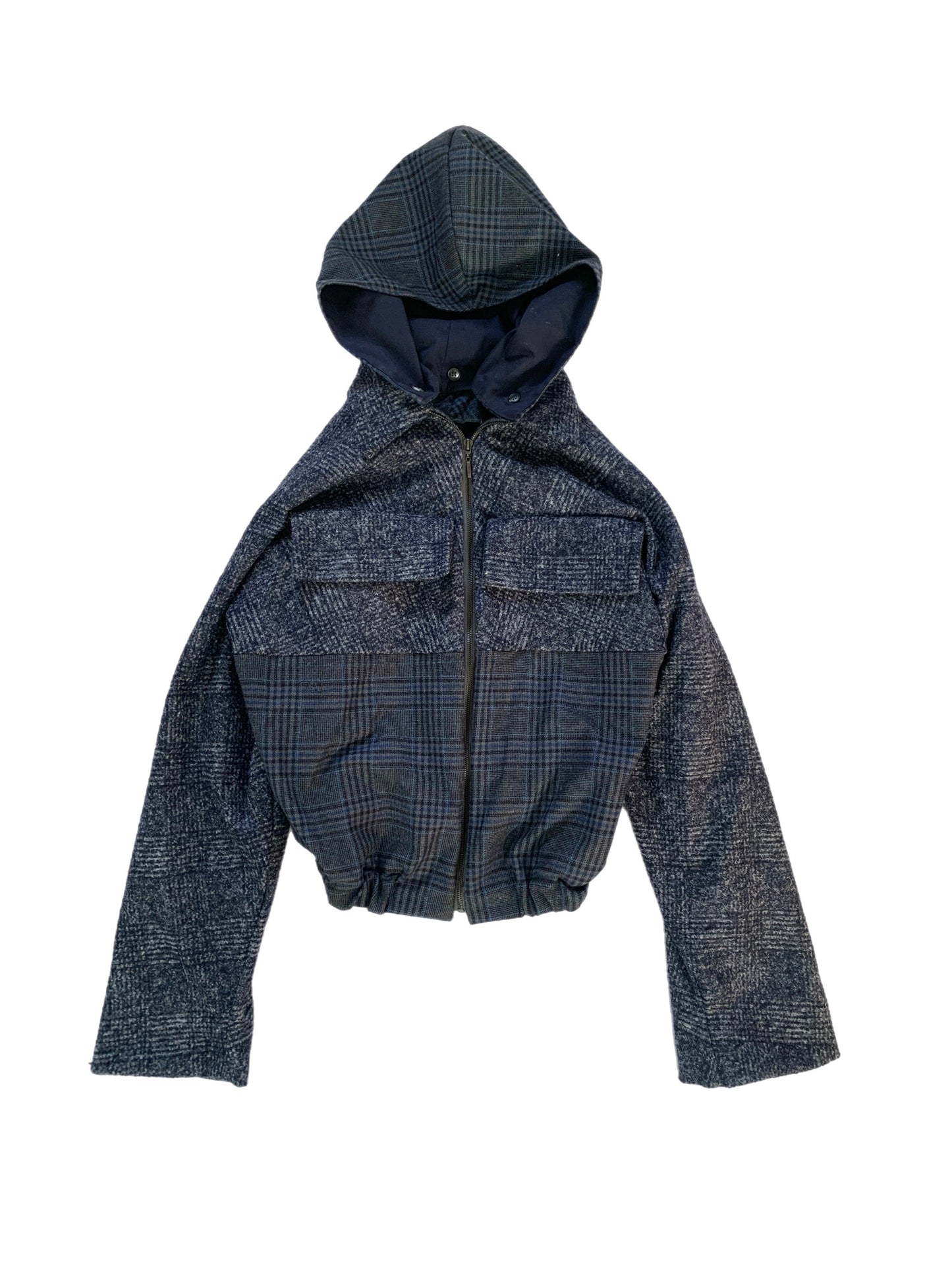 Oversized Tartan Jacket-Polyhedron-APOC STORE