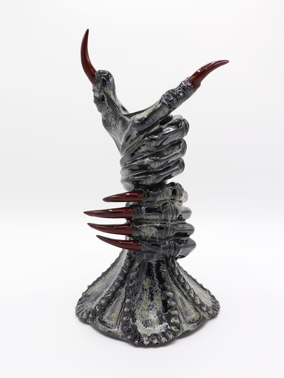 Speckled Double-Hand Candlestick-Naomi Gilon-APOC STORE