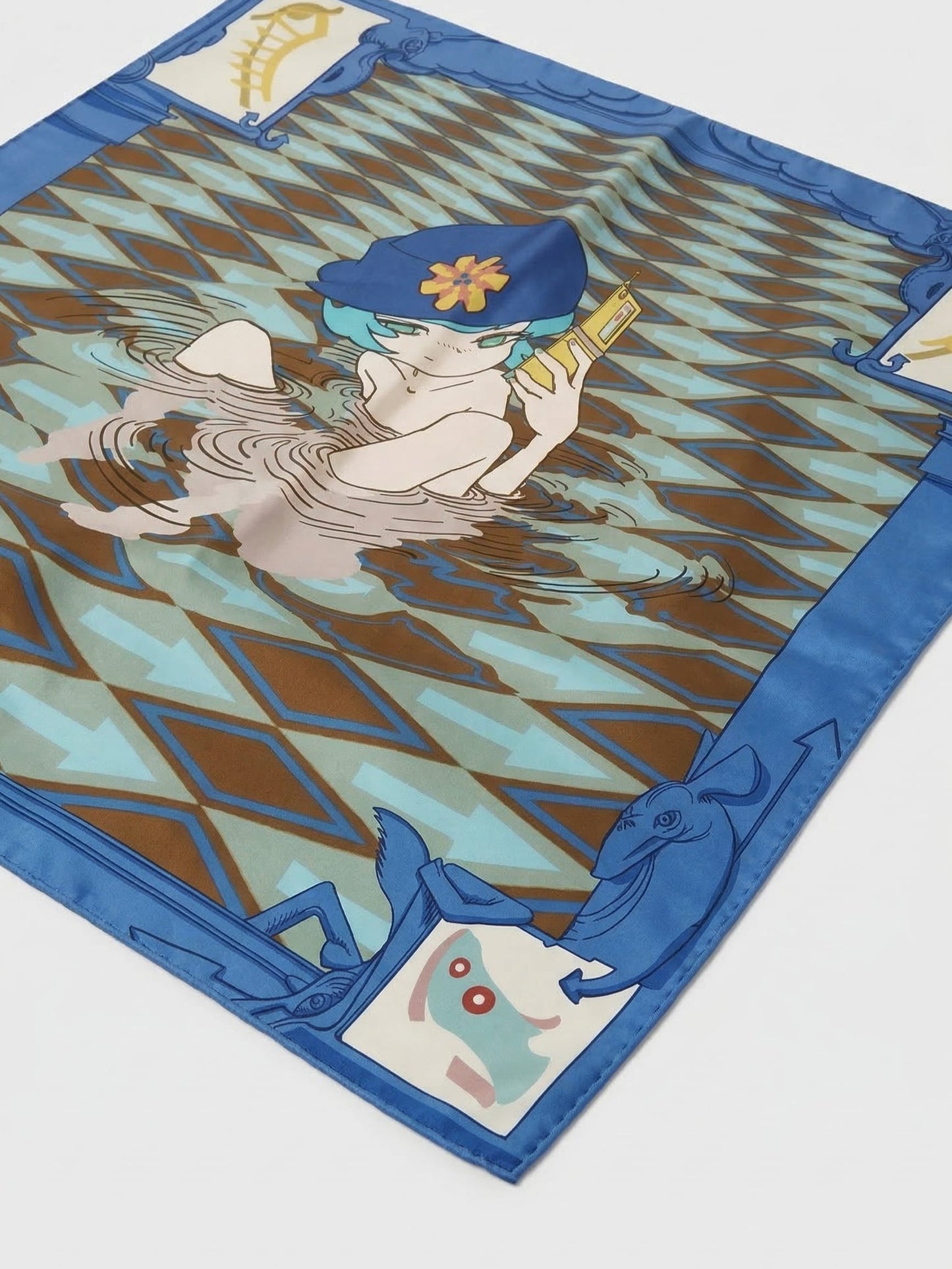 chöke.hq “Spa” Silk Scarf – Hungary Travel Theme-Chöke-APOC STORE