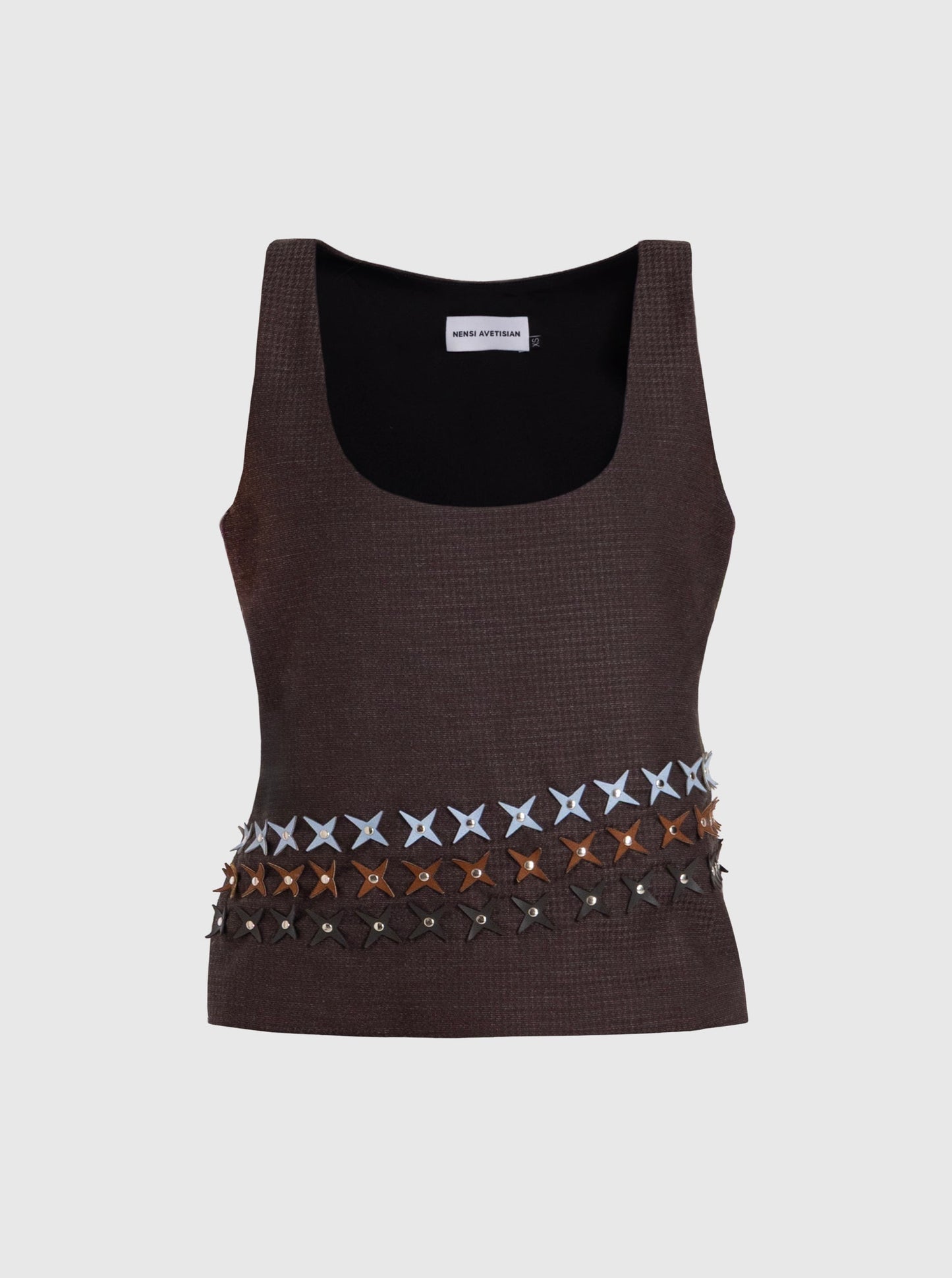 Top with Stars Brown-Nensi Avetisian-APOC STORE
