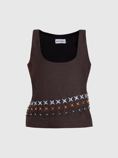 Top with Stars Brown-Nensi Avetisian-APOC STORE
