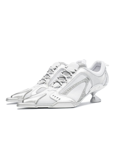 Interstellar high heel sneaker silver-EMPTY BEHAVIOR-APOC STORE