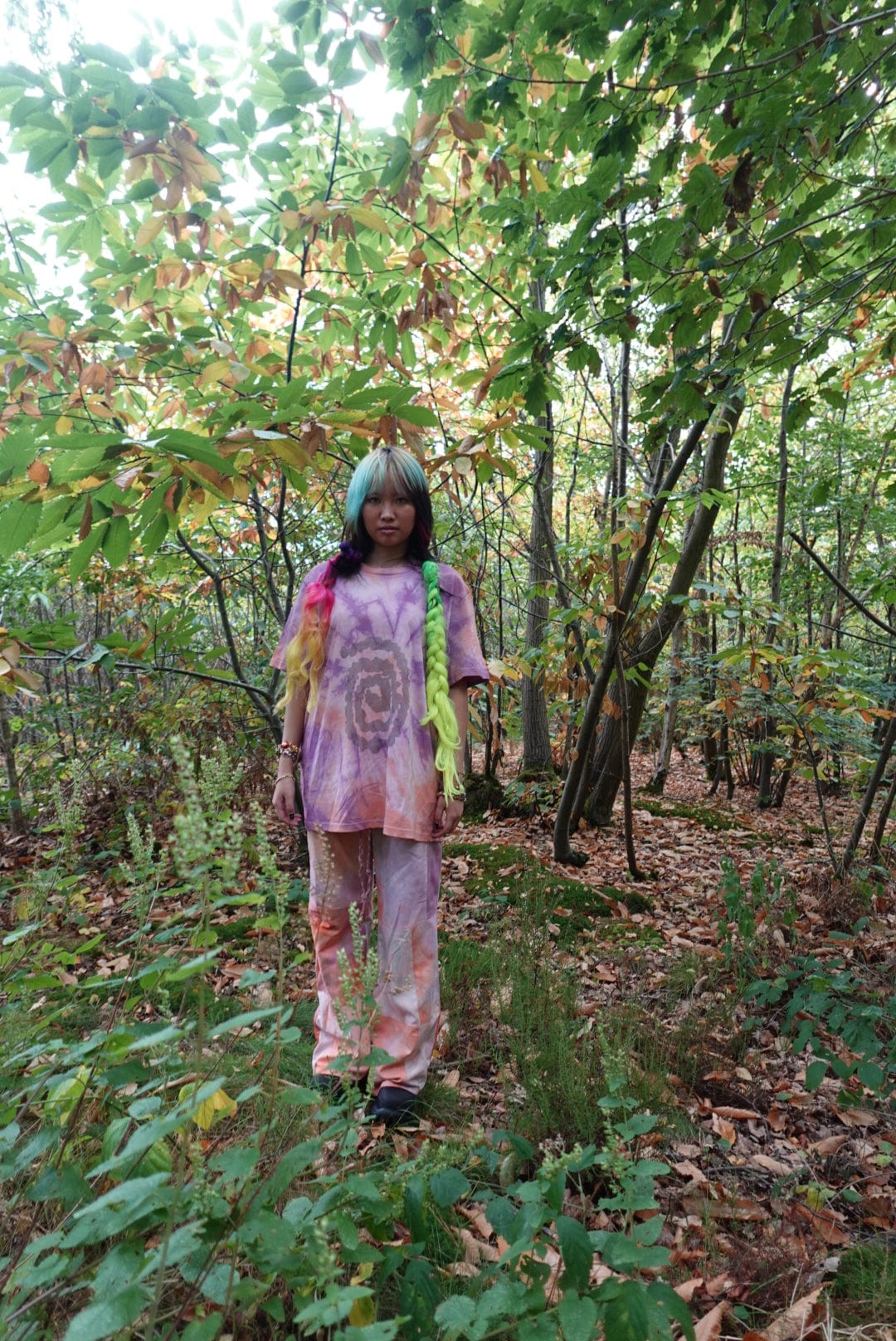 ENDLESS SPIRAL TSHIRT SUNSET ORANGE-EIRINN HAYHOW-APOC STORE