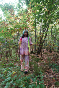ENDLESS SPIRAL TSHIRT SUNSET ORANGE-EIRINN HAYHOW-APOC STORE