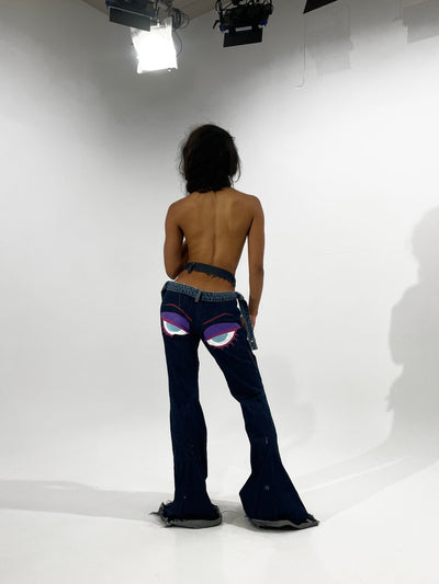 Eyes Denim pants-Alectra Rothschild / Masculina-APOC STORE