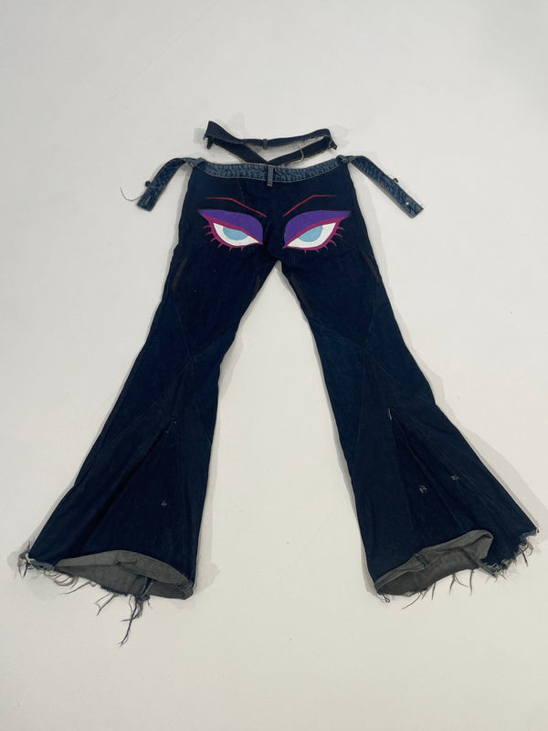 Eyes Denim pants-Alectra Rothschild / Masculina-APOC STORE