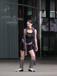 Hairy leg warmers purple-TATi-APOC STORE