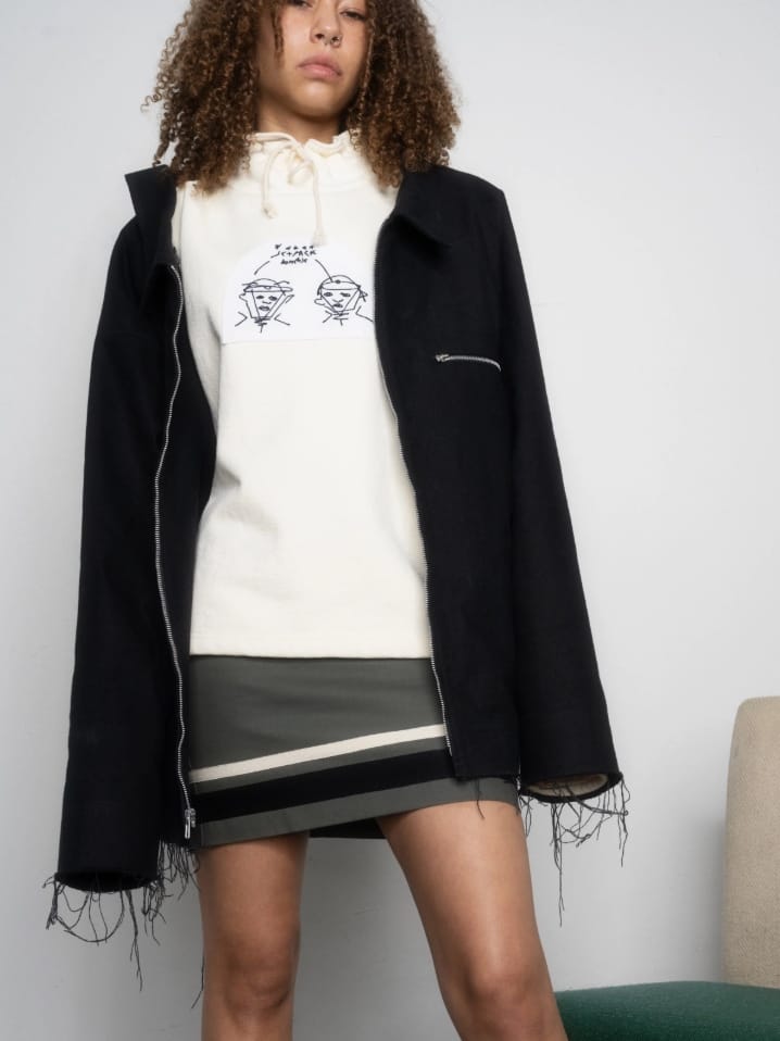 Tunnel Neck Embroidered Sweatshirt-Jetpack Hom(m)e-APOC STORE