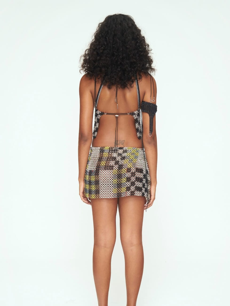 Checkered Blue + Lime Skirt-JALACONDA-APOC STORE
