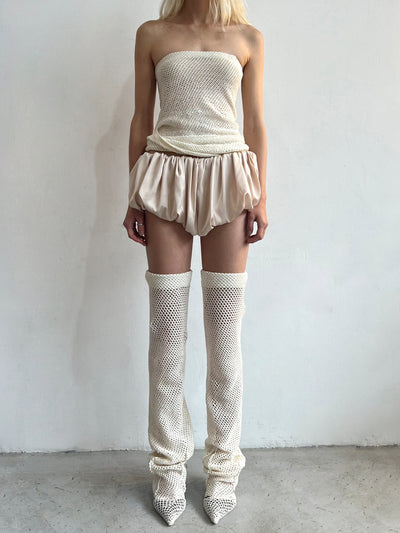 Crochet Stockings with relief lines-Nastyamasha-APOC STORE