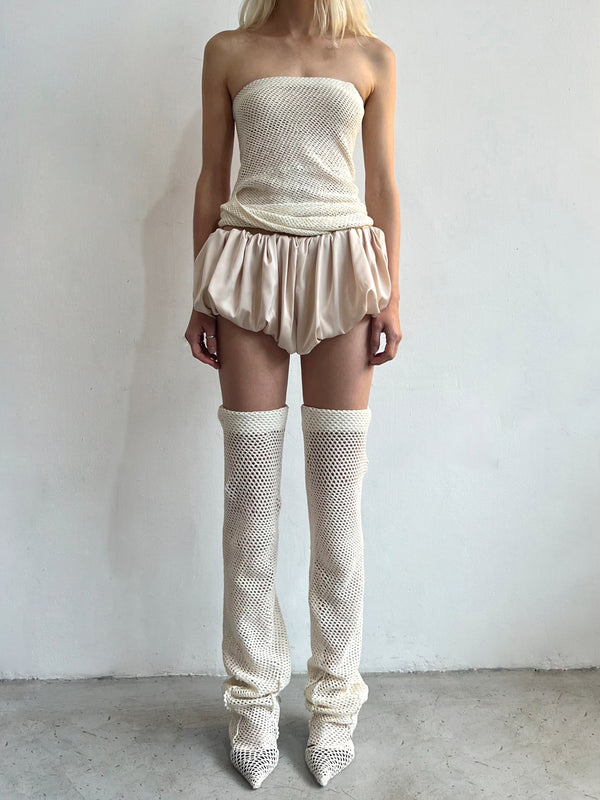 Crochet Stockings with relief lines-Nastyamasha-APOC STORE