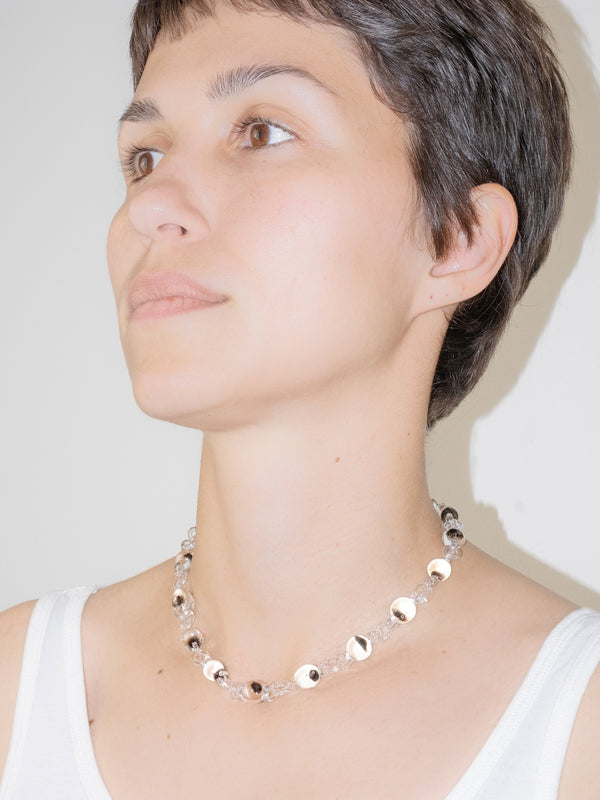 Orb Mini Necklace Black Tint-Clara Schweers-APOC STORE