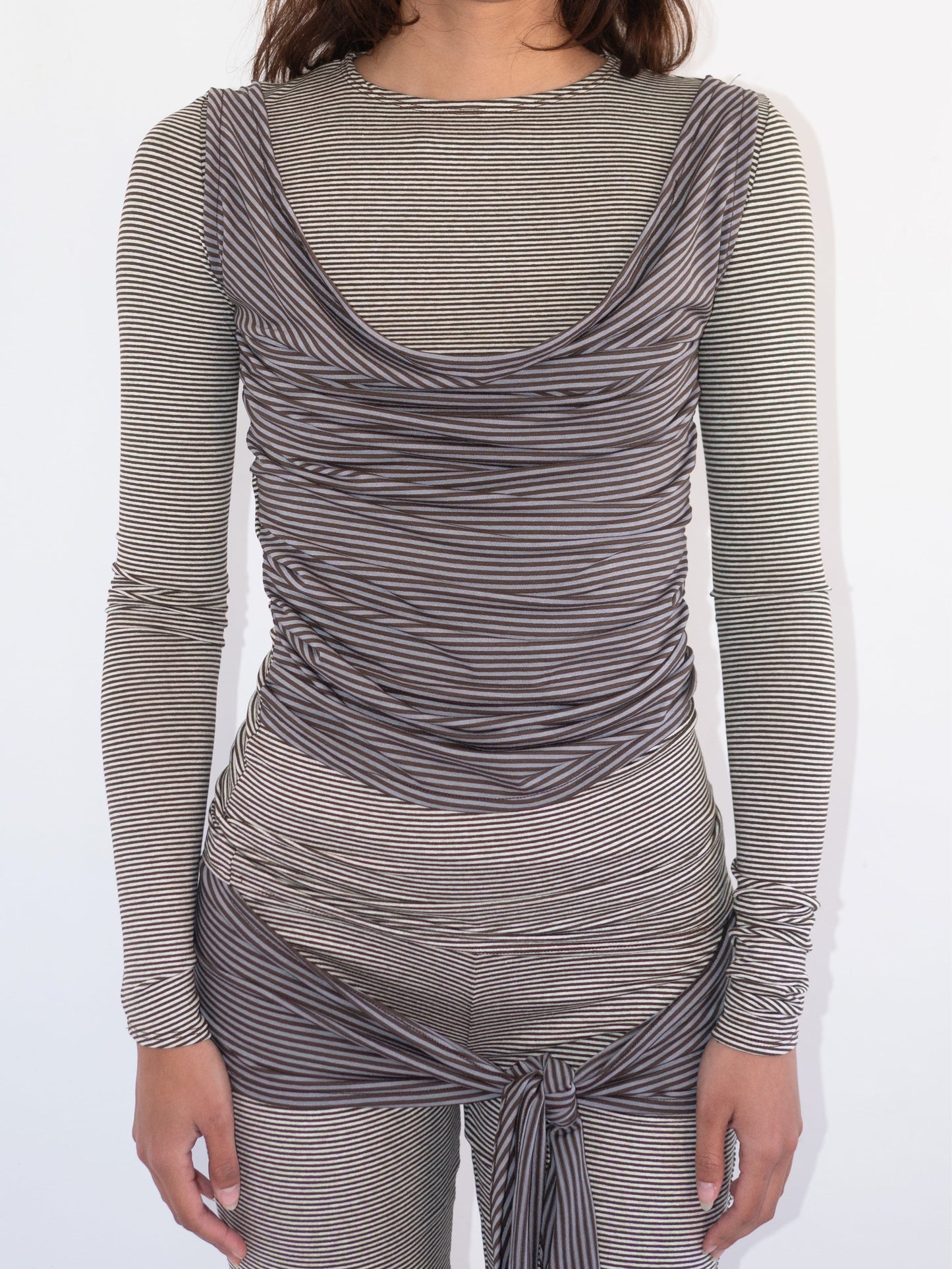 THE STRIPY TOP-Kenza Iatrides-APOC STORE