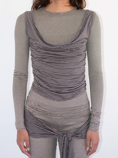 THE STRIPY TOP-Kenza Iatrides-APOC STORE