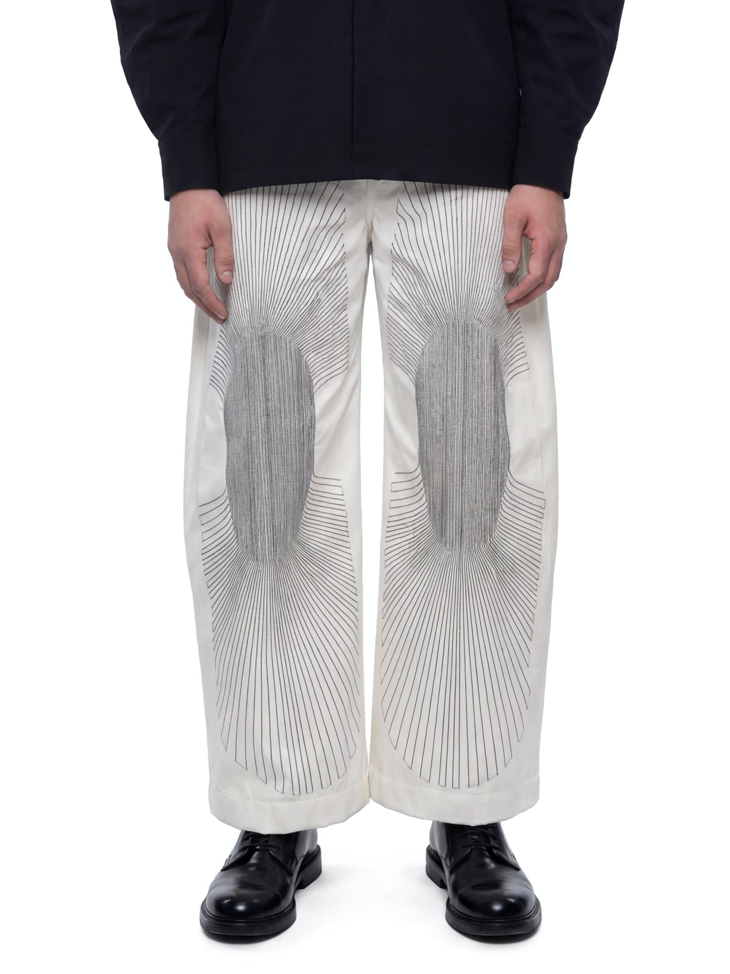 Wide Leg Embroidered Trousers-harri-APOC STORE
