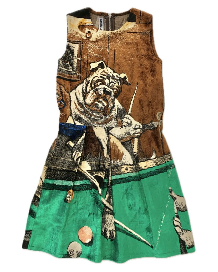 DOGS PLAYING POOL PARTY DRESS-Adam Jones-APOC STORE