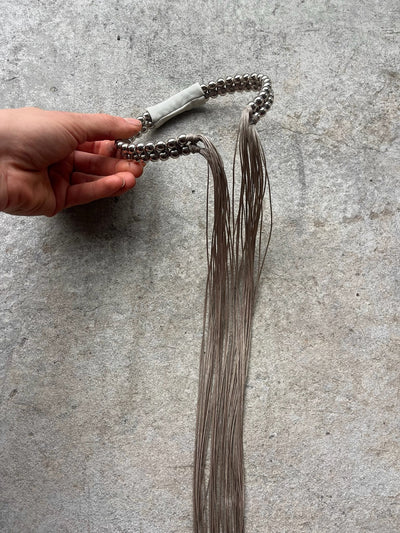 Dusty woven choker-TÔGENESIS-APOC STORE