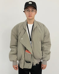 HIDDEN POCKET BLOUSON KHAKI GRAY-EGNARTS-APOC STORE