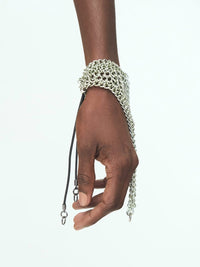 SILVER-GREEN CHAINS Bracelet-JALACONDA-APOC STORE