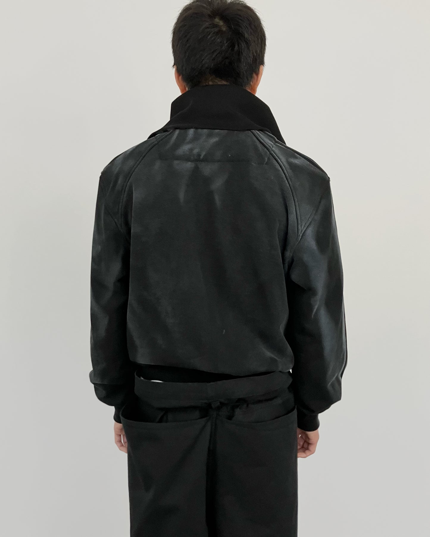 SPRAYED TRACK ZIP-UP BLACK-EGNARTS-APOC STORE