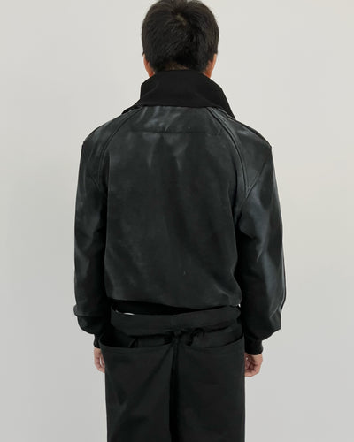 SPRAYED TRACK ZIP-UP BLACK-EGNARTS-APOC STORE