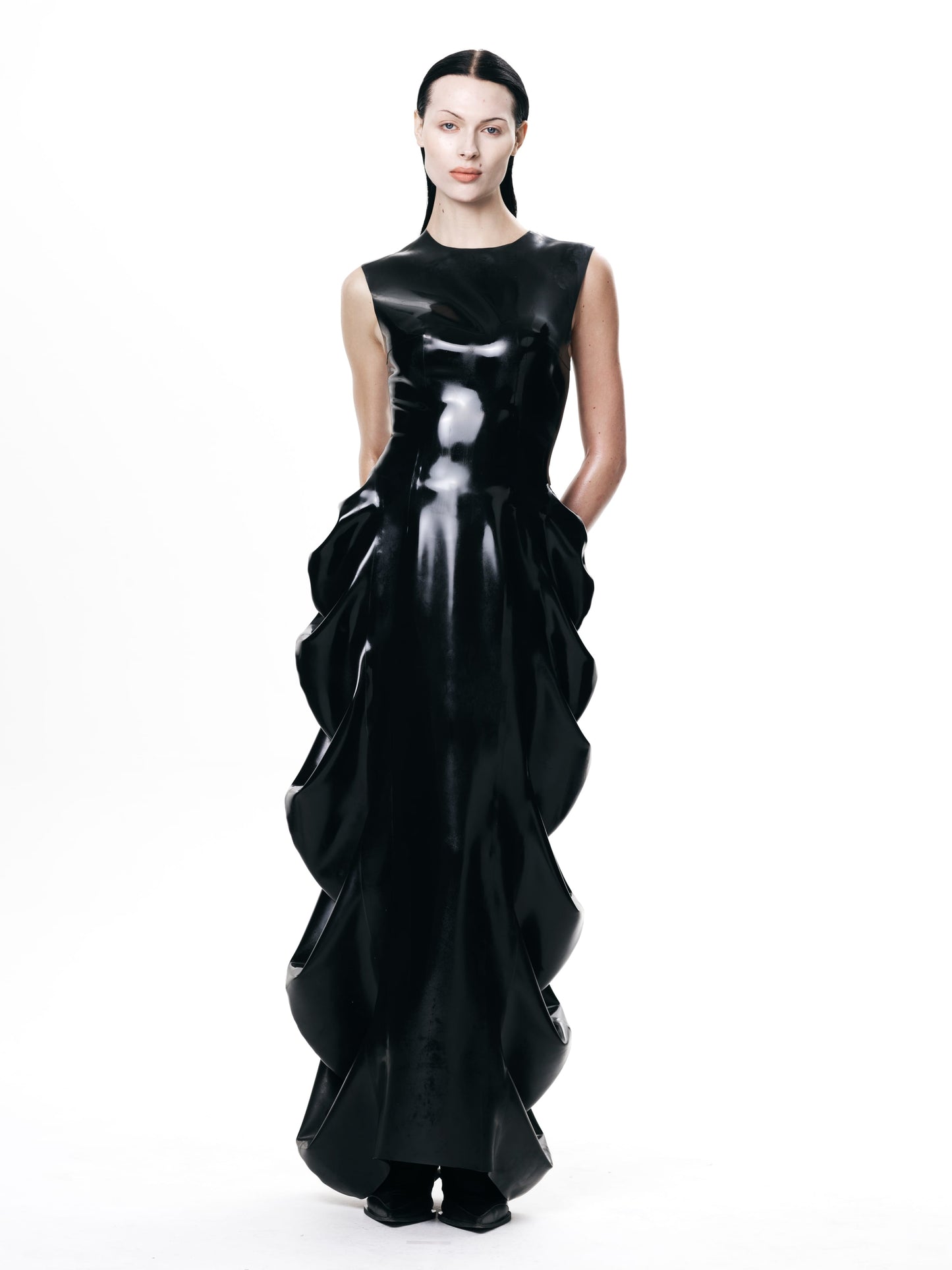 Deflated Latex Dress-harri-APOC STORE