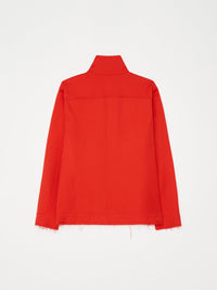 Wool Track Zip up 001 - Red-Taekh-APOC STORE