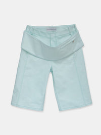 Sling Denim Shorts Celadon Green-René Scheibenbauer-APOC STORE