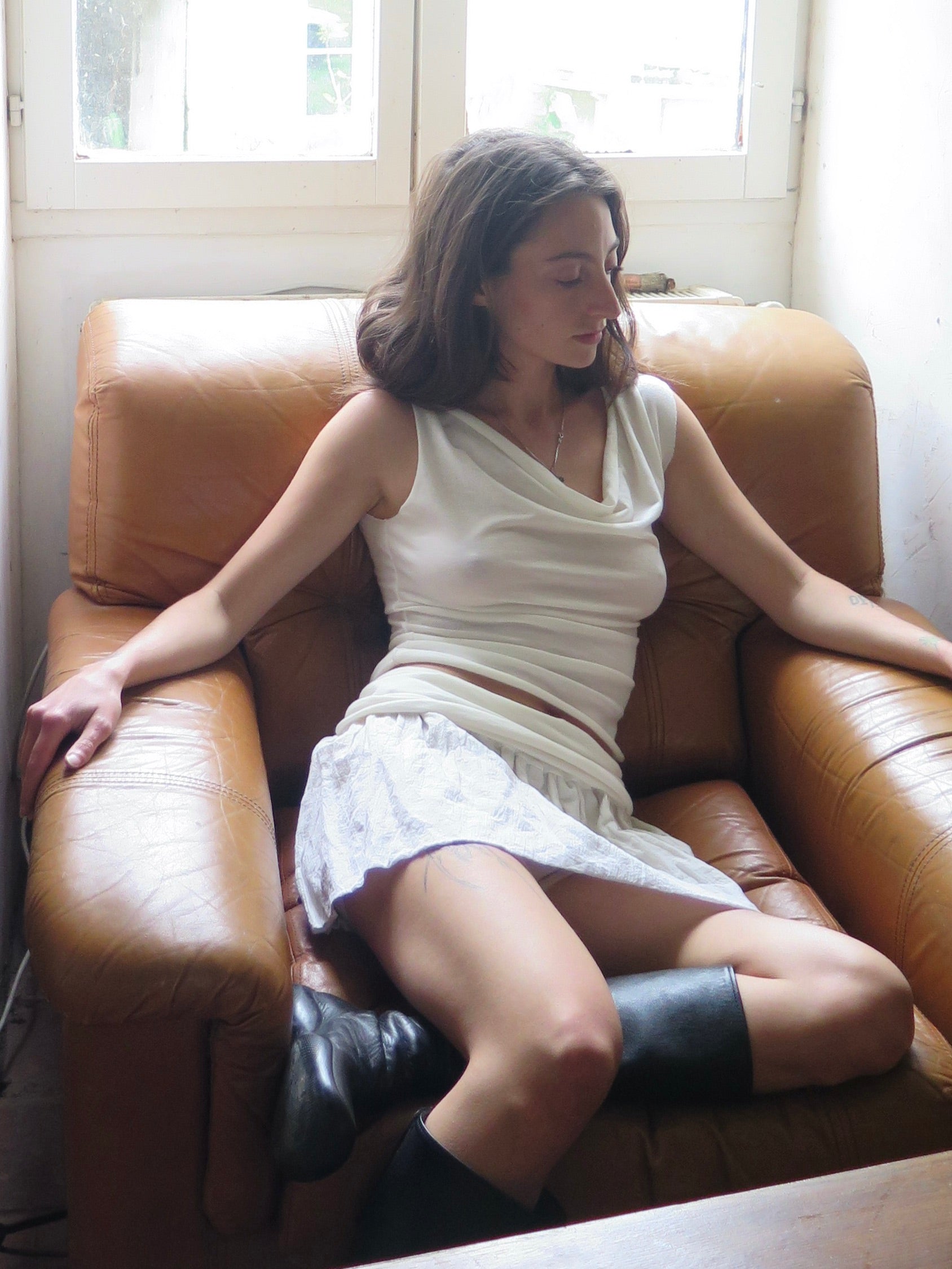 Ines top Ivory-ATH-APOC STORE