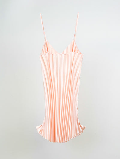 PINK PLEATED DRESS-Lou de Bètoly-APOC STORE