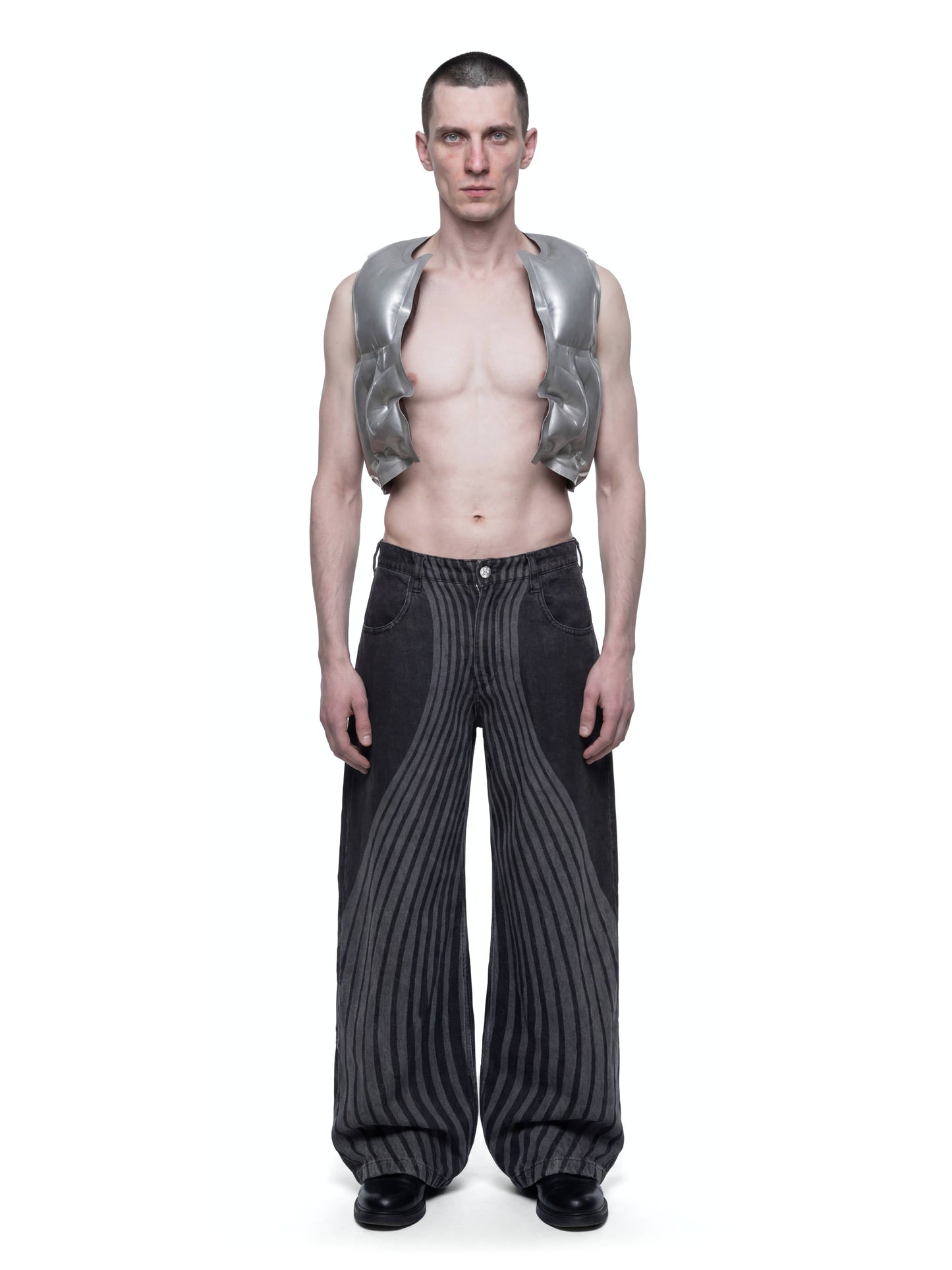 Silver Inflatable Armour Gilet-harri-APOC STORE
