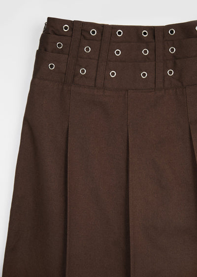 EYELET PLEATS SKIRT-SAENGIN STUDIOS-APOC STORE
