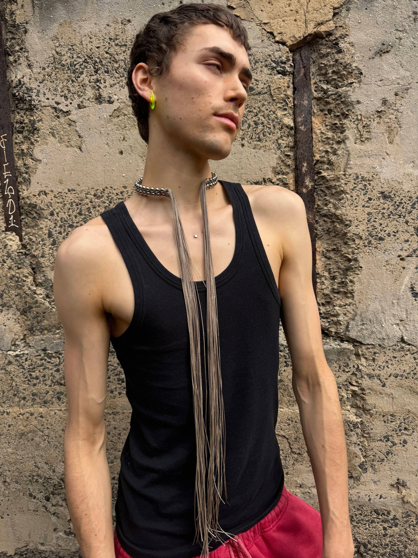 Dusty woven choker-TÔGENESIS-APOC STORE