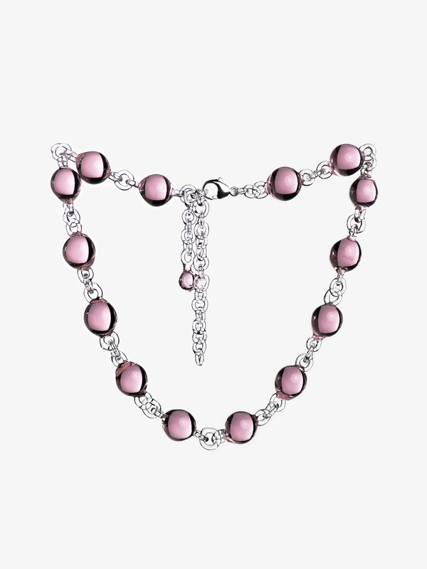 Orb Bold Necklace Pink-Clara Schweers-APOC STORE