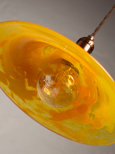 Pendant Lampshade (Yellow)-Leo Kaspar-APOC STORE