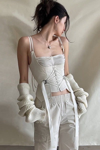 FAN LACED BUSTIER-Marina Eerrie-APOC STORE