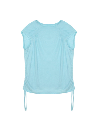 String Boat Neck Top Aqua-mesh blanca-APOC STORE