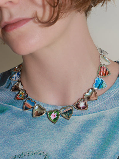 Open Hearts Necklace-Marland Backus-APOC STORE