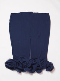 Slutty Pencil Skirt in Navy Silk-Pedro Trindade-APOC STORE