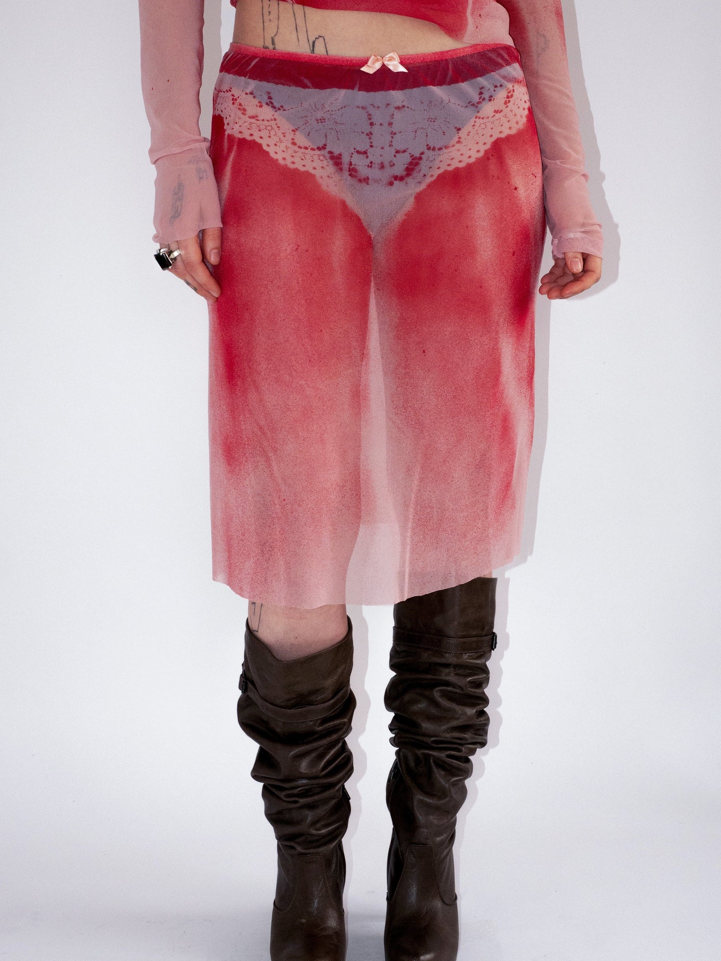 BLUSH SKIRT-Kenza Iatrides-APOC STORE