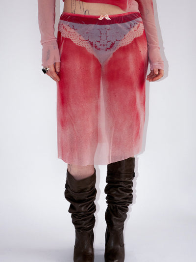 BLUSH SKIRT-Kenza Iatrides-APOC STORE