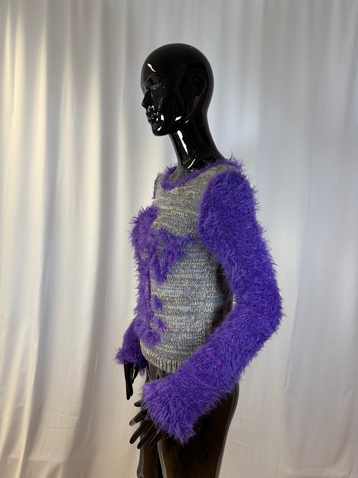 "Peeing trans princess" jumper grey/purple-TATi-APOC STORE