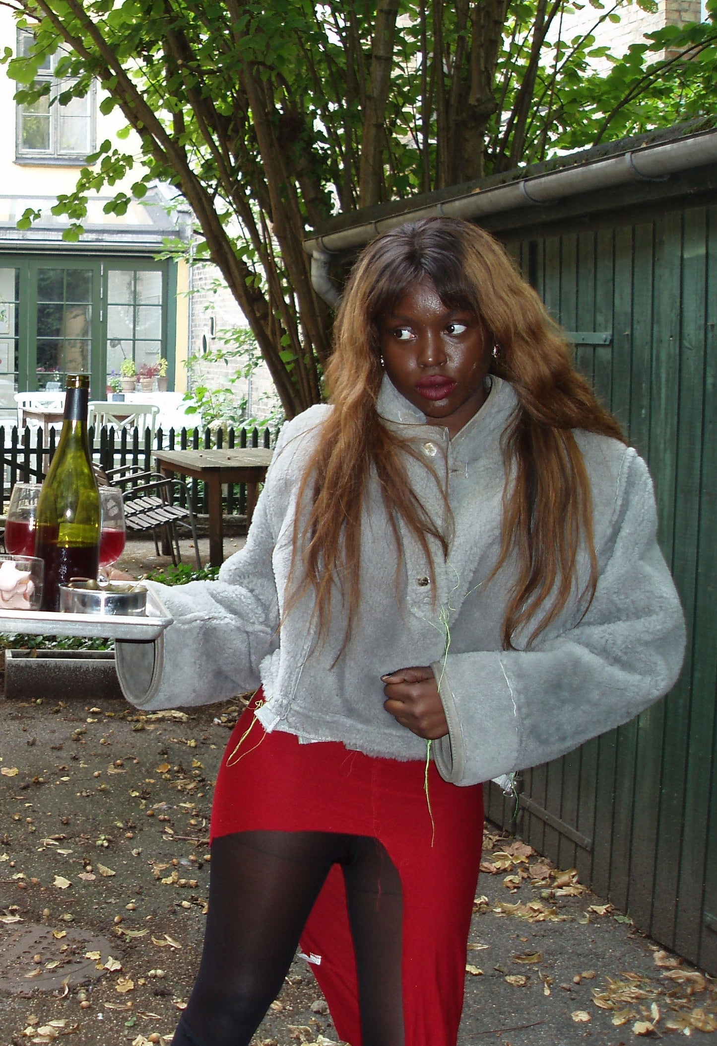 HOOD SHEARLING JACKET-Puer Parasitus-APOC STORE