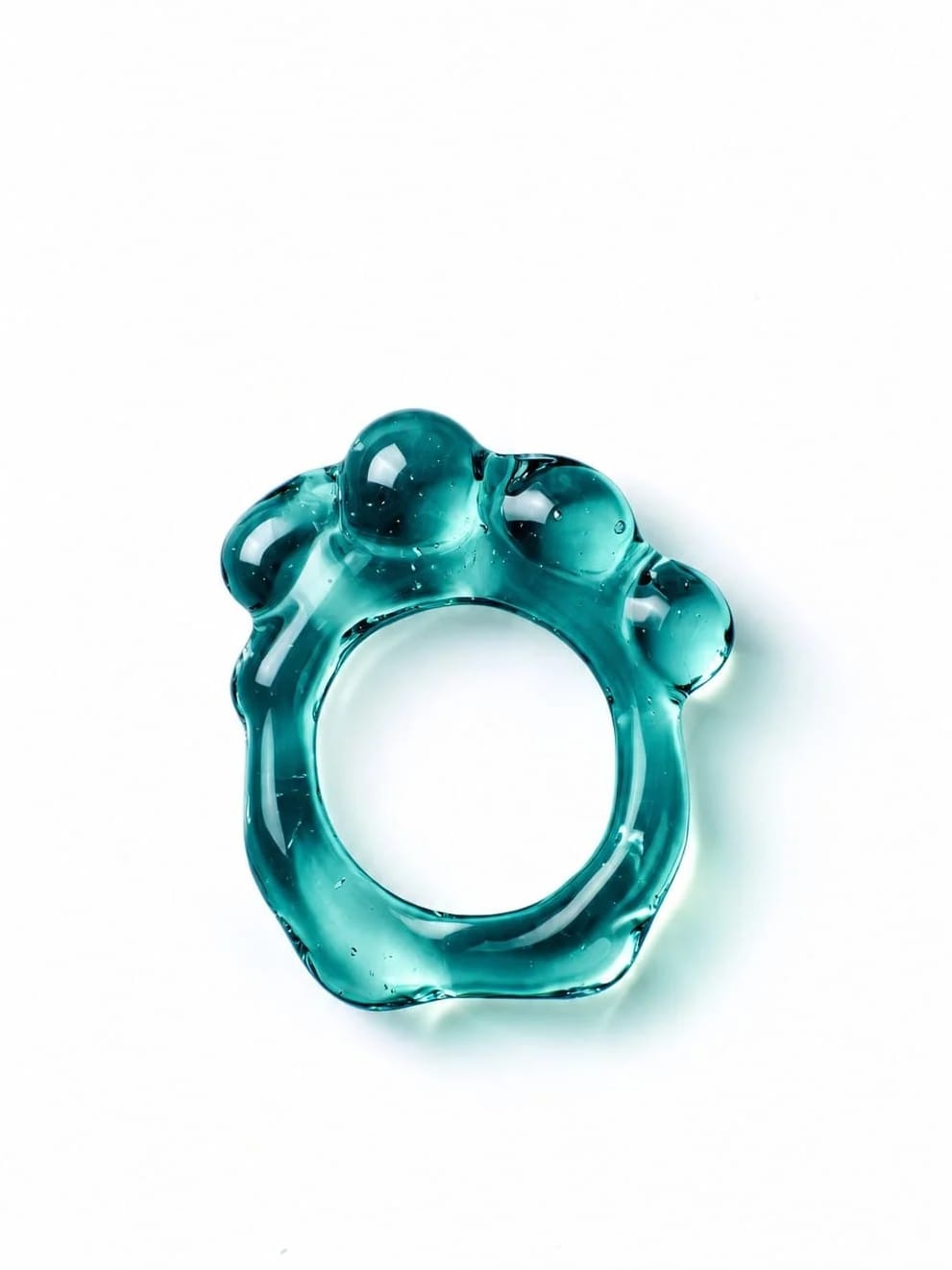 Soft Organic Glass Ring 0105-Rain and Rivers-APOC STORE